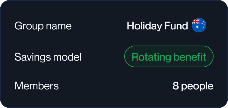 Create your savings circle