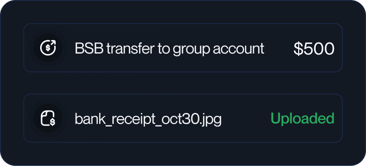Pay outside Yeoso, upload proof